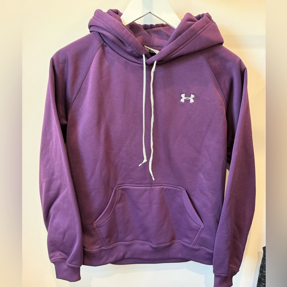 Under Armour Deep Purple Hoodie with Logo Size SM